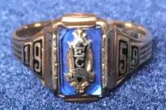 ヴィンテージ カレッジリング / サファイア パール HJ10K刻印 2026年最新】HJ10K リングの人気アイテム - メルカリ