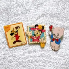 ピンバッジ セット ミッキー ミニー ルーニーテューンズ ポーキーピッグ