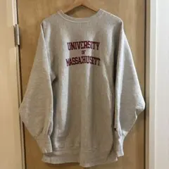 90sリバースウィーブXXLメキシコ製 3段プリント マサチューセッツ大学