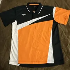 Mizuno ポロシャツ Lサイズ オレンジ/黒
