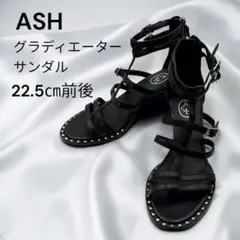 ✨美品✨ASH アッシュ サンダル グラディエーター スタッズ 黒 レザーのサムネイル