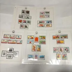 中国切手 1970年代古切手 9セット41種完 未使用