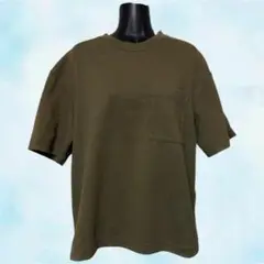 無印良品　ムジルシリョウヒン　MUJI　Tシャツ　オリーブ　メンズ