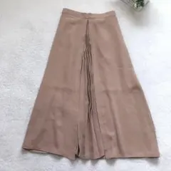 ポポ ロングスカート レディース ボトム フレア プリーツ シンプル ベーシック