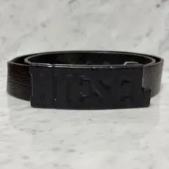 DIESEL ディーゼル ベルト 本革 ブラック 黒 ロゴ オールレザー