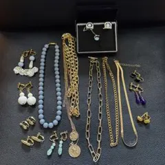 ジュエリーセット イヤリング ネックレス 15点以上