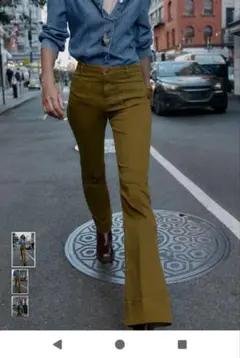 新品♡ZARA♡ハイウエストストレートデニム♡サイズ42♡15号