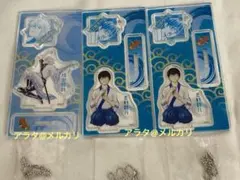 銀魂 坂田銀時 志村新八 アクリルフィギュア&チャームコレクション 3点セット