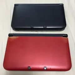 ニンテンドー3DS LL ブラック 、レッドブラック(ジャンク品)本体2個セット
