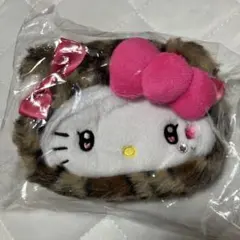 ハローキティ ミニフェイスポーチ ヒョウ柄