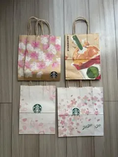 スターバックス　紙袋　ショッパー　アメリカンチェリーパイ　さくら