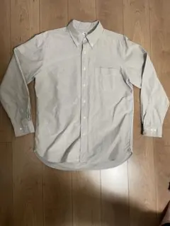 UNIQLO グレー オックスフォードボタンダウンシャツ