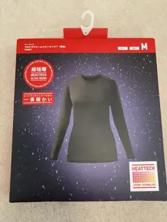 ユニクロ［超極暖］ウルトラウォームクルーネックT Mサイズ グレー