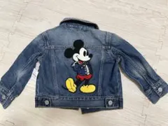 「新品タグ付」GAP ミッキー デニムジャケット 90 子供服