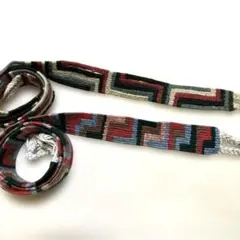 ネパール　工芸品　手織りハンドメイド　ベルト　2本セット