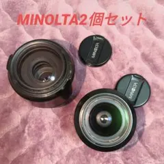 MINOLTA　カメラレンズ　２個セットのサムネイル