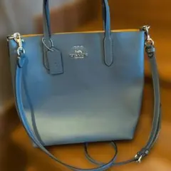 新品未使用美品☆彡COACH 2way ショルダーバッグ ブルー