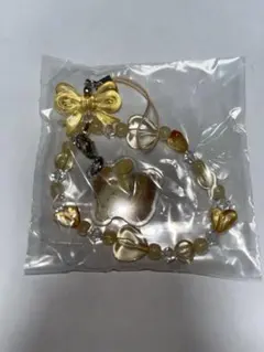 サンリオキャラクターズ キラキラビーズチャーム　ポムポムプリン