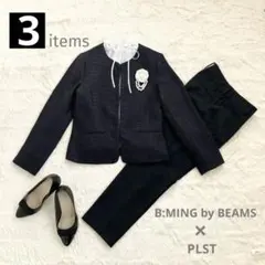 ママスーツ　3点セット　ツイード　セットアップ　入学式　入園式　セレモニー