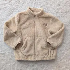 ベージュ フリースジャケット 100cm