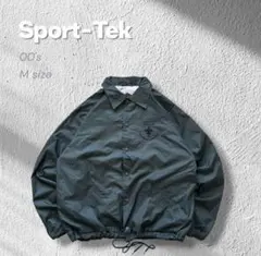 【00s】ナイロンコーチジャケット企業刺繍ボーイスカウトBSA深緑M古着のサムネイル