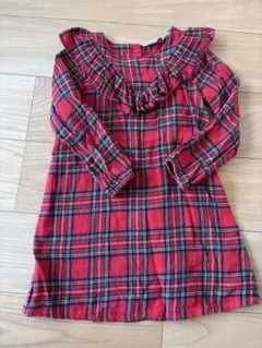 H&M チェック柄ワンピース 122cm