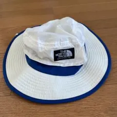 ノースフェイス キッズ 帽子　NN01461 白 x ブルー