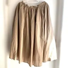4L 5L 6L サマンサモスモス　ベージュ フレアスカート ひざ丈