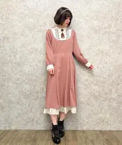 axes femme ブローチセットロマンワンピース