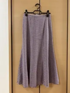 リリーブラウン　チェック　フレア　スカート