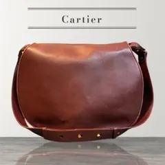 Cartier オールドカルティエ レザーショルダー ボルドー ヴィンテージのサムネイル