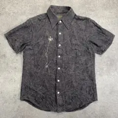 BY GLAD HAND バイグラッドハンド 半袖シャツ 刺繍 ダークブラウンSのサムネイル