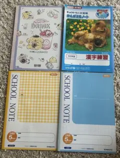 ポムポムプリン A5 5ミリ方眼 120字漢字練習