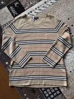 美品　バーバリー　長袖ニット　レディース