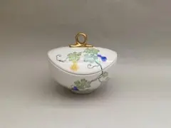 専用　有田焼 錦瓢絵変型蓋物 未使用品