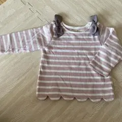 petit main ストライプトップス90サイズ