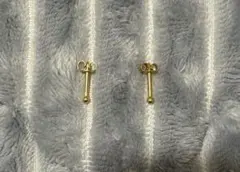 ゴールドピアス　14G 2個セット