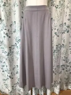 URBAN RESEARCH DOORS フレア ロングスカート グレージュ系