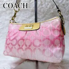 COACH signature accessory pouch pink