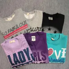 140cm女の子 裏起毛トレーナー 未使用 まとめ売り