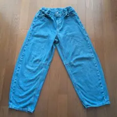 GU GIRLSバレルレッグジーンズ160cm