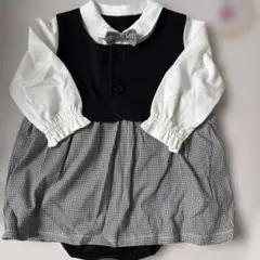 ベルメゾンベビーセレモニーワンピース風ロンパース