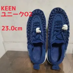 【KEEN】 ユニーク02 サンダル　ネイビー 23.0cm