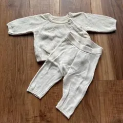H&M エイチアンドエム オーガニックコットンセットアップ　56センチ