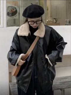 SHEIN アウター ブルゾン ブラック