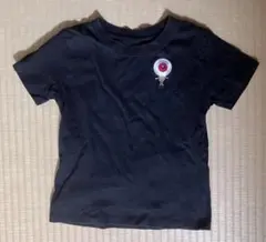 目玉おやじ 刺繍 Tシャツ ブラック　110のサムネイル