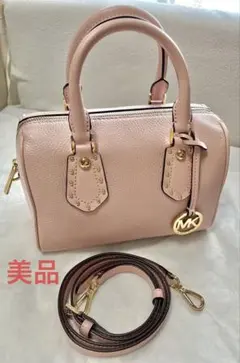 セール未使用MICHAEL KORS ハンド/ボディバッグさくらピンク色