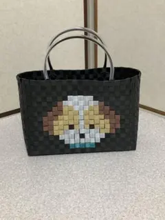 さーちゃん様専用　プラかご　シーズー柄　Lサイズ