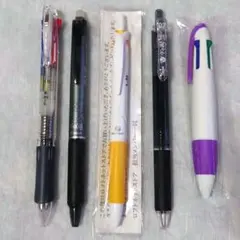 ４色ボールペン フリクション 計5本 ゼブラ パイロット ぺんてる まとめ売り