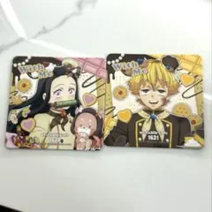 即日発送　鬼滅の刃 with me期 コースター 我妻善逸 竈門禰豆子 2点